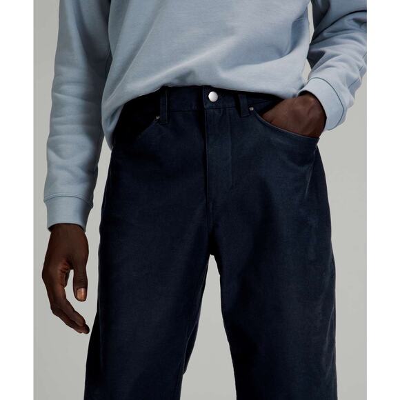 Lululemon ABC Crop Pant Relaxed Utilitech True Navy Men's Size 36 x 27 EUC - Picture 3 of 11